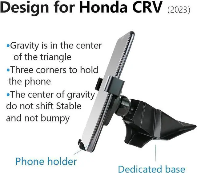 Alt view image 6 of 6 - LUNQIN Car Phone Holder for Honda CRV CR-V 2023 2024 2025 Auto Accessories Navigation Bracket Interior Decoration Mobile Cell Phone Mount