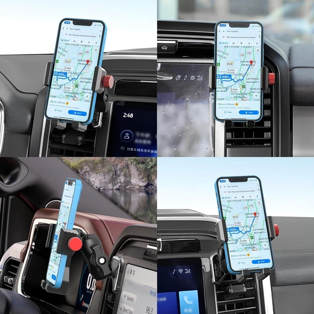 Alt view image 6 of 6 - Aluminum Vent Phone Mount Compatible with Ford F150 (2021-2026)