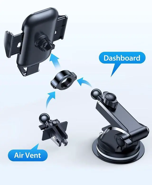 Alt view image 2 of 4 - VICSEED Nut Thicked Sturdy Won't Break, Fit for Car Phone Holder Mount 17mm Ball Head (2pcs)