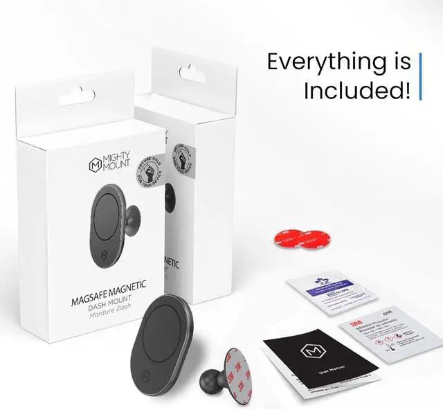 Alt view image 7 of 7 - Mighty Mount - MagSafe Car Phone Mount Compatible with iPhone 15 14 13 12 Pro Max, Pro, Plus, and with Magsafe Phones and Cases(MagSafe Magnetic Car Dash Mount (Version 2.0))