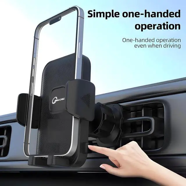 Alt view image 2 of 7 - 2025 Car Phone Mounts, Universal Car Vent Cell Phone Holder with A Strong Clip, Compatible with All iPhone Series, Samsung, Google and All Mobile Android Smartphones and Phone Cases. (Melchiz - 002)