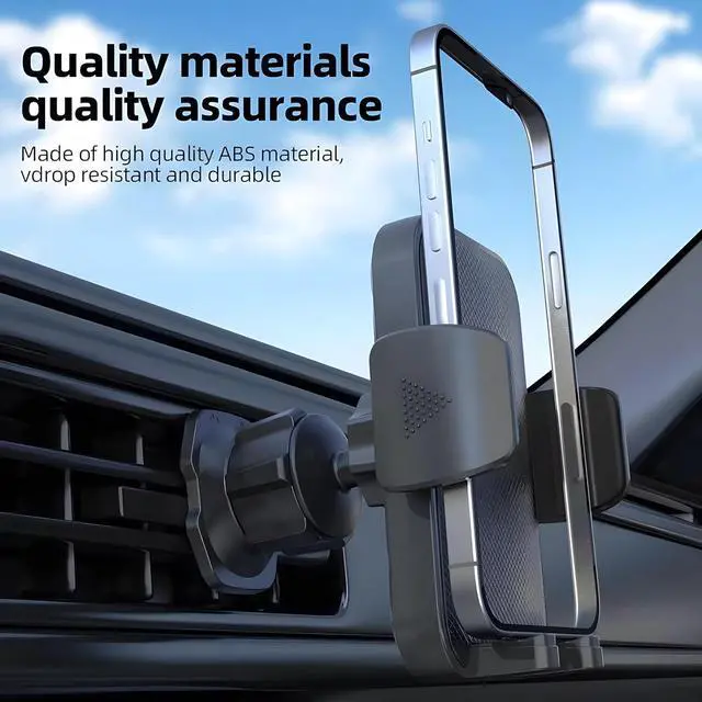 Alt view image 5 of 7 - 2025 Car Phone Mounts, Universal Car Vent Cell Phone Holder with A Strong Clip, Compatible with All iPhone Series, Samsung, Google and All Mobile Android Smartphones and Phone Cases. (Melchiz - 002)