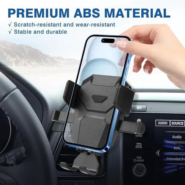 Alt view image 4 of 7 - FIILINES Phone Holder for Honda HRV 2016-2022 (Not Fit for 2023-2024 HR-V), 360 Degree Rotation Cell Phone Mount for HRV Accessories, Air Vent Phone Mount Compatible with 4-7 Inch Phones