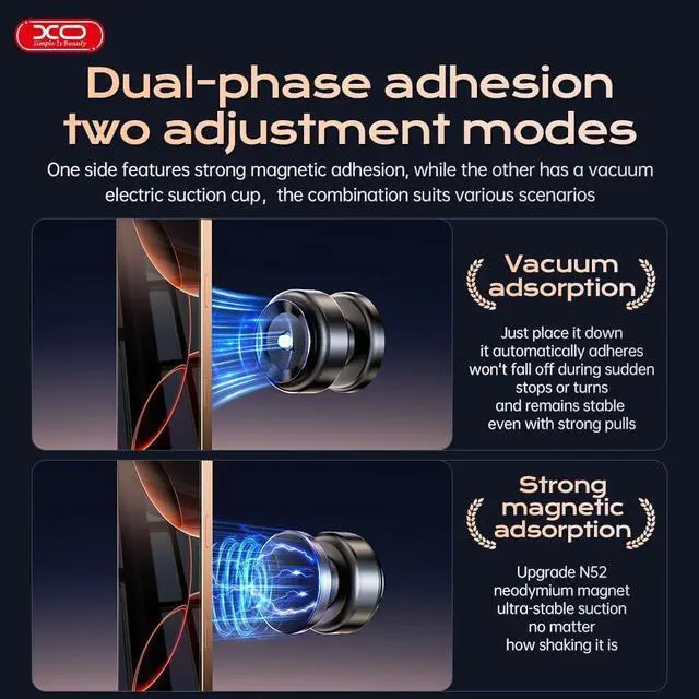 Alt view image 7 of 7 - Magnetic Phone Holder, 360°Rotation Car Phone Mount, Electric Vacuum Strong Magnet for Any Smooth Surface Kitchen Mirror Gym,Cell Phone Holder Compatible with iPhone Android ( Not charging phone)