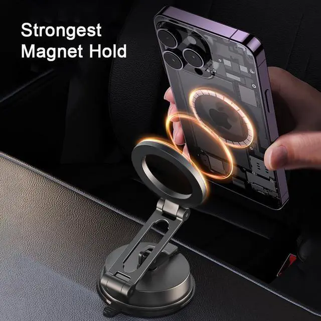 Alt view image 6 of 7 - Magnetic Car Phone Mountwith Magnetic Phone Lanyard with Ring Holder
