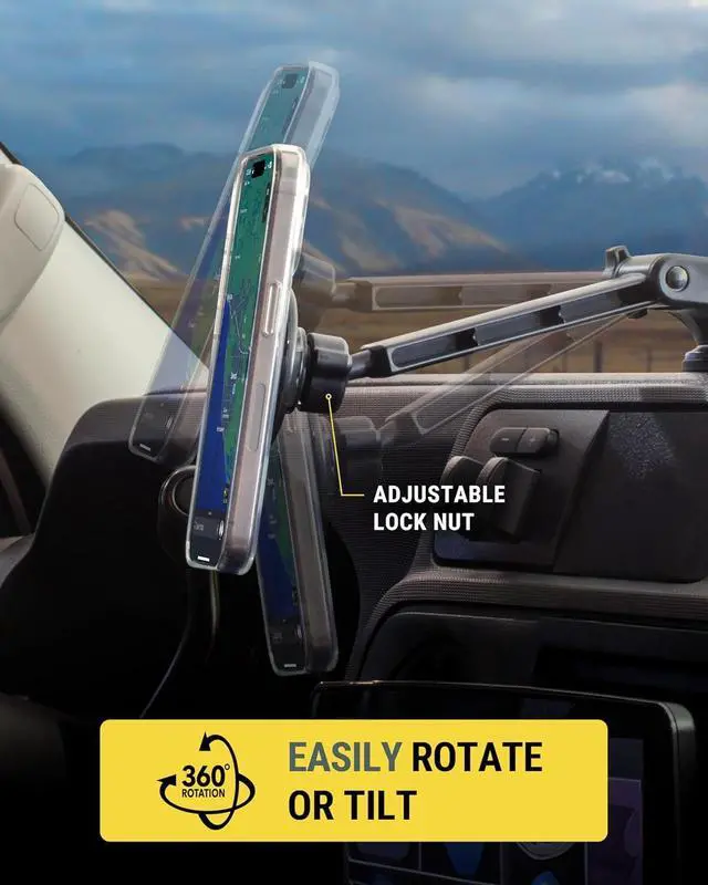 Alt view image 6 of 7 - Scosche MagicMount SMSWDEX MagSafe Car Mount, Magnetic Phone Holder for Car Windshield/Dashboard, Suction Cup Phone Mount Compatible with iPhone 16 15 14 13 12 Pro Max Plus Mini Mag Safe Accessories