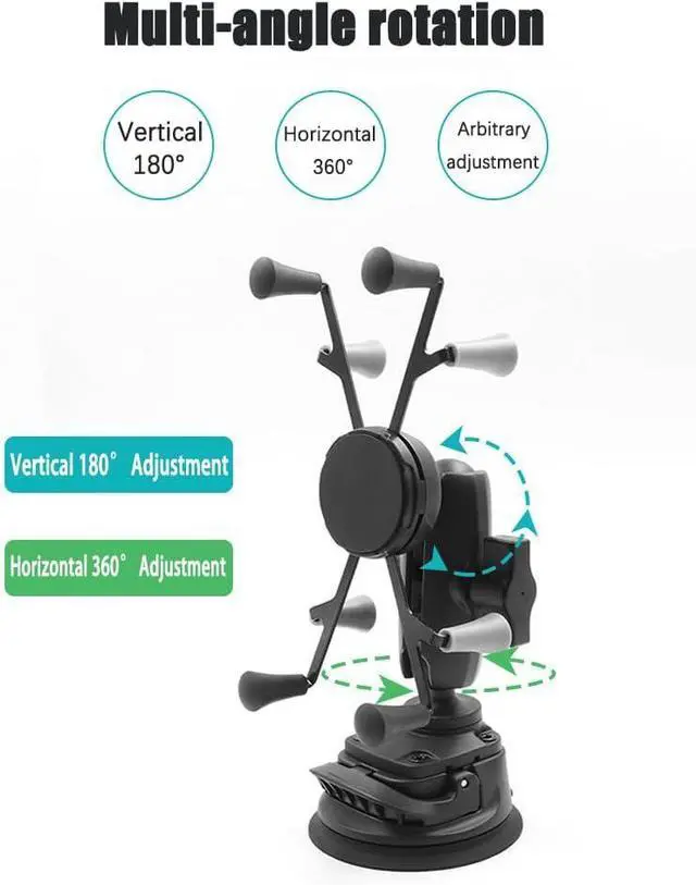 Alt view image 5 of 7 - Strg Phone Mount with Twist-Lock Suction Cup Base, Universal Phone Holder for Car Truck Vehicle Windshields Window and More Smooth Surface