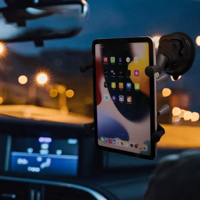 Alt view image 7 of 7 - Strg Phone Mount with Twist-Lock Suction Cup Base, Universal Phone Holder for Car Truck Vehicle Windshields Window and More Smooth Surface