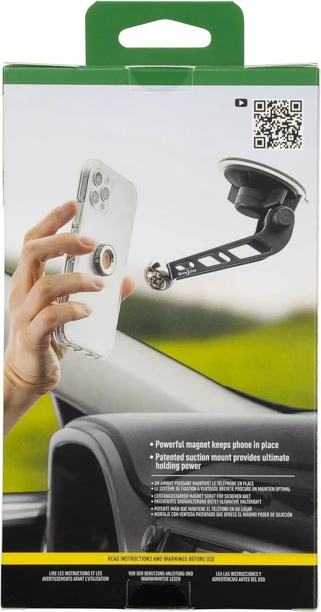 Alt view image 6 of 7 - Nite Ize Original Steelie Windshield Mount Kit - Magnetic Cell Phone Holder for Car Accessories - Sturdy Car Windshield Mount for Cell Phones
