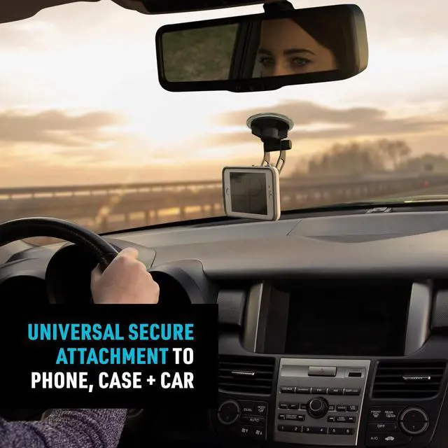 Alt view image 5 of 7 - Nite Ize Original Steelie Windshield Mount Kit - Magnetic Cell Phone Holder for Car Accessories - Sturdy Car Windshield Mount for Cell Phones