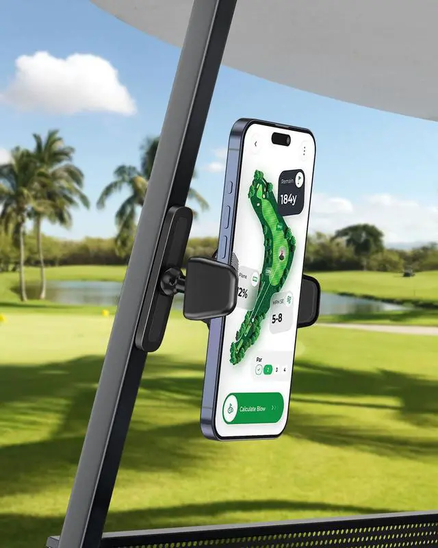 Alt view image 2 of 7 - A2C Gym Magnetic Phone Holder Sturdy Metal Core Clamp, Solid Alloy Base with 6 Strong Magnets, Magnetic Phone Mount for Workout Fitness, One-Hand Pick, 360 Degrees Rotatable [Storage Bag Included]