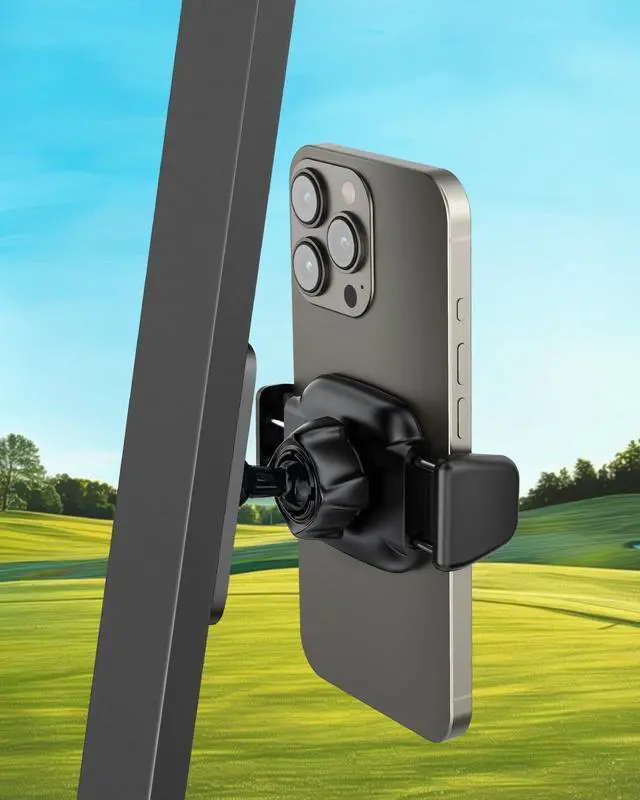 Alt view image 7 of 7 - A2C Gym Magnetic Phone Holder Sturdy Metal Core Clamp, Solid Alloy Base with 6 Strong Magnets, Magnetic Phone Mount for Workout Fitness, One-Hand Pick, 360 Degrees Rotatable [Storage Bag Included]