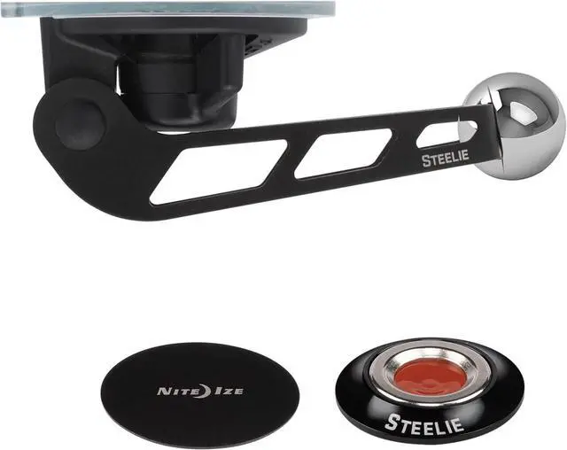 Alt view image 2 of 7 - Nite Ize Steelie Windshield Kit - Magnetic Cell Phone Holder for Car Accessories - Sturdy Car Windshield Mount for Cell Phones - Orbiter