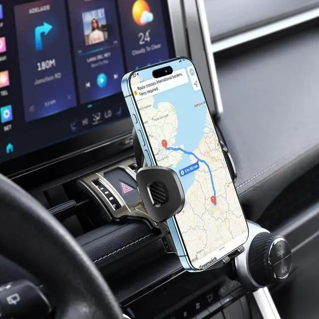 Alt view image 6 of 7 - ELOHEI for RAV4 Phone Mount with Custom Base, Car Phone Holder for 2019 2020 2021 2022 2023 Toyota RAV4 Car Accessories(Not Fit RAV4 LE,XLE,Prime SE)