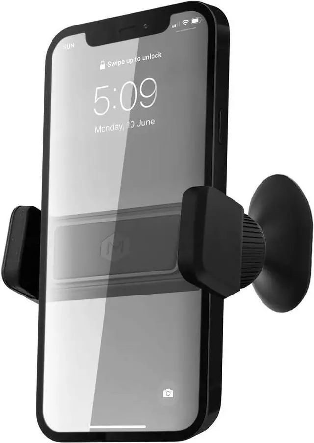 Alt view image 3 of 7 - Mighty Mount Simpl Grip Dash Mount Phone Holder for Car - One Touch Dashboard Car Phone Holder Mount - Quick-Grip Car Mount for Phone Compatible with iPhone and Androids, Black car Phone Holder Mount