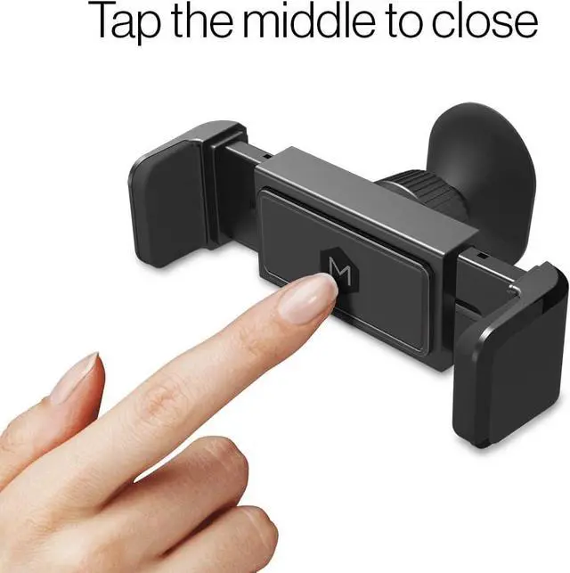 Alt view image 6 of 7 - Mighty Mount Simpl Grip Dash Mount Phone Holder for Car - One Touch Dashboard Car Phone Holder Mount - Quick-Grip Car Mount for Phone Compatible with iPhone and Androids, Black car Phone Holder Mount