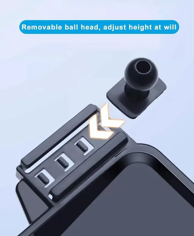 Alt view image 6 of 6 - KEPHTH Car Phone Holder for 2024 2025 VW/Volkswagen Atlas/Altas Cross Sport Accessories Dash Mount Cell Phone Holder for Most Smartphones Hands-Free 360 Degree Rotation