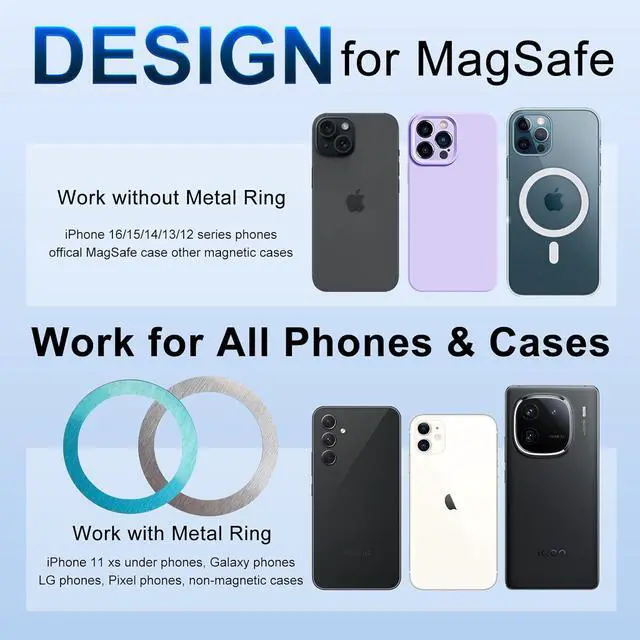 Alt view image 4 of 6 - LQCHETOU for Magsafe Car Mount, Phone Holders for Your Car, [Strongest Magnets] Magnetic Car Phone Holder Vent, Car Accessories for iPhone 16 15 Pro Plus Max 14 13 12 Mini MagSafe Case Phones