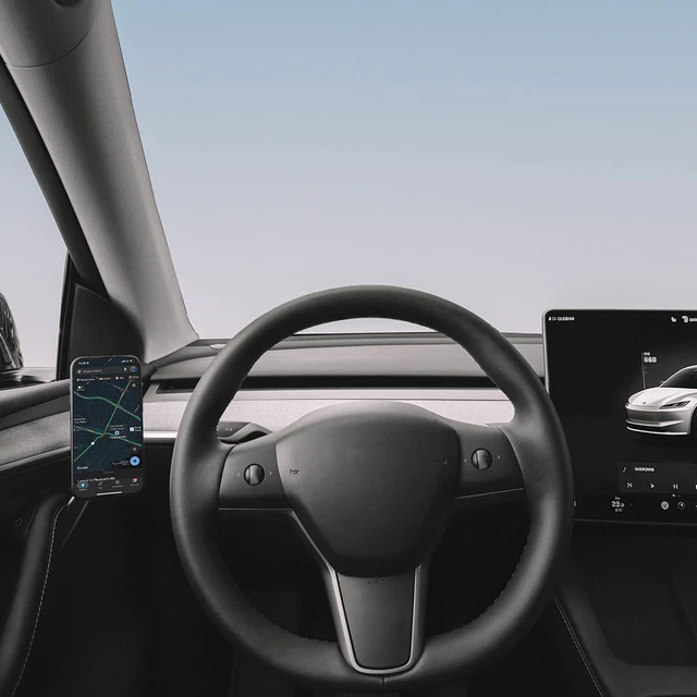 Alt view image 3 of 7 - Premium Alloy Phone Mount for Tesla Model 3/Y