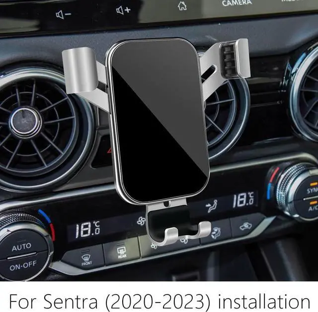 Alt view image 2 of 6 - LUNQIN Car Phone Holder for Nissan Sentra 2020 2021 2022 2023 2024 2025 S SV SR Auto Interior Accessories Best Cell Phones Mount Cellphone Mobile Cradle Charging Navigation Bracket Screen Stand