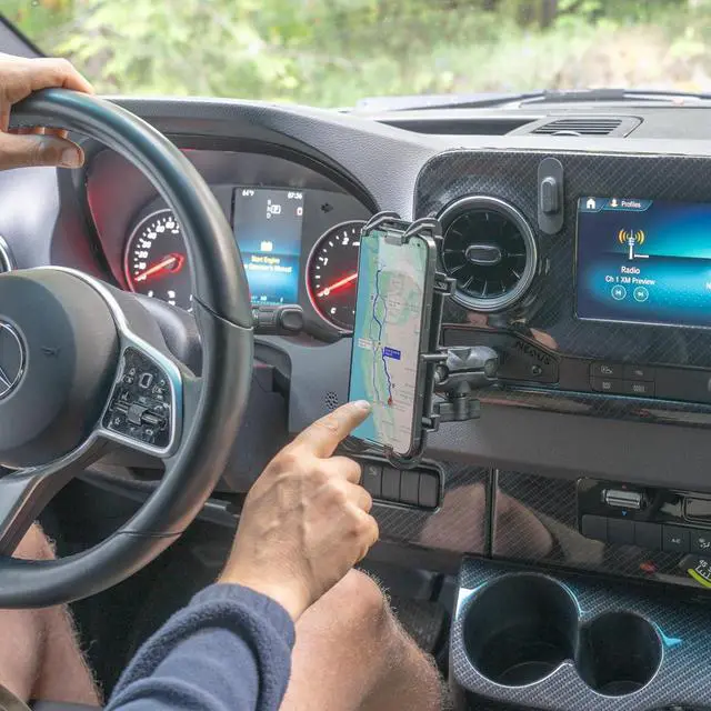 Alt view image 4 of 6 - NEXUS 1 Inch Ball Cubby Adapter for VS30 Mercedes-Benz Sprinter Van or conversions - Winnebago Revel, Storyteller Overland or Jayco Terrain (Driver's Side)