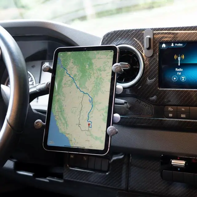 Alt view image 5 of 6 - NEXUS 1 Inch Ball Cubby Adapter for VS30 Mercedes-Benz Sprinter Van or conversions - Winnebago Revel, Storyteller Overland or Jayco Terrain (Driver's Side)