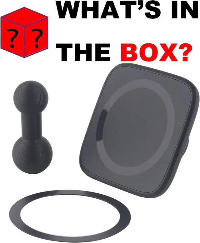 Alt view image 6 of 7 - Magnetic Cell Phone Holder Base with 20mm Ball for MagSafe iPhone 16 15 14 13 12 Series, Compatible with Bulletpoint Mounting Solutions (Square)