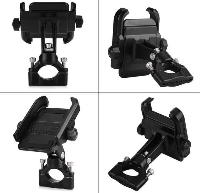 Alt view image 7 of 7 - Motorcycle Phone Holder, Adjustable Bicycle Universal Phone Mount Holder with Spanner for 4-6inch Mobile Phone Black Electronic Accessories