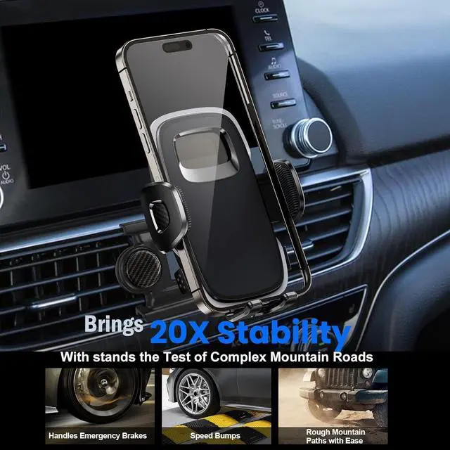 Alt view image 4 of 7 - ELOHEI for Accord Phone Mount with Custom Base,Car Phone Holder for 2018 2019 2020 2021 2022,10th Gen Accord Car Accessories(for 18-22 Accord)