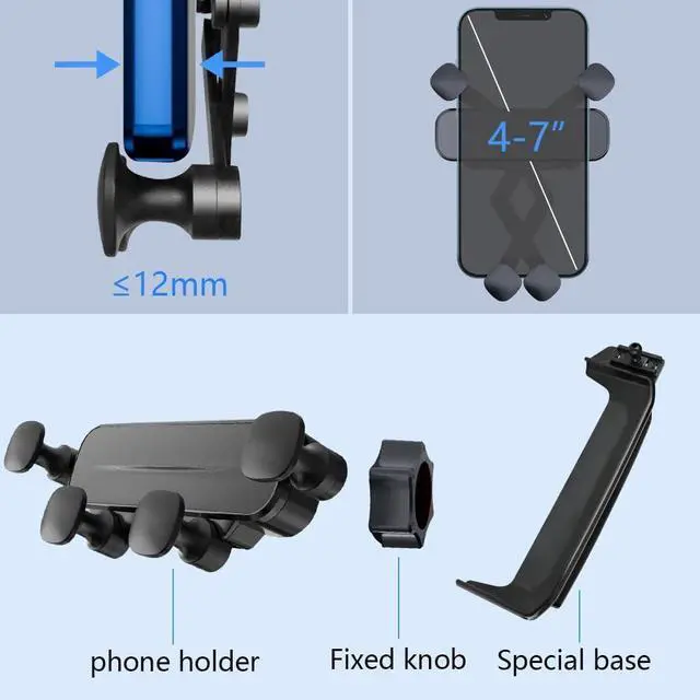 Alt view image 6 of 6 - LUNQIN Car Phone Holder Mount for Mitsubishi Outlander 2022-2025 9-inch Screen Auto Accessories Interior Decoration Mobile Cell Smartphone Bracket