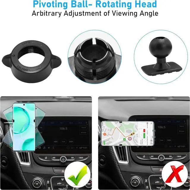 Alt view image 7 of 7 - APESER Compatible with Chevy Malibu Phone Holder Mount 2017-2022 for Car Air Vent,Malibu Cell Phone Mount Anti-Shake,9th Gen Malibu Phone Holder Mount-360 Degree Rotation Malibu Vent Phone Stand,Black