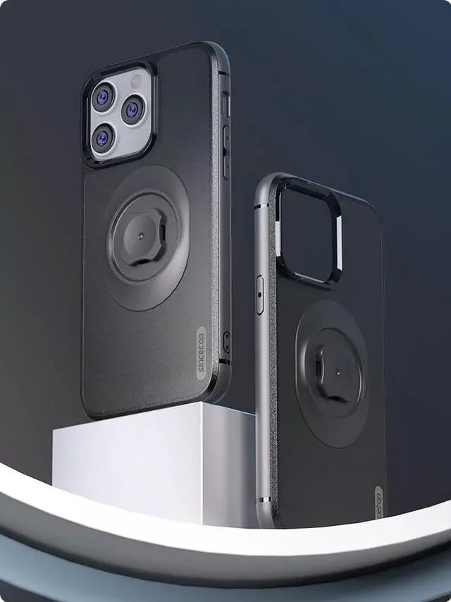 Alt view image 3 of 7 - sincetop Shockproof Case with Quick Mount Adapter for iPhone 14 (6.1') - Quick Attach Your Cellphone to Any Bike Mount/Car Phone Holder/Armband/Belt Clip