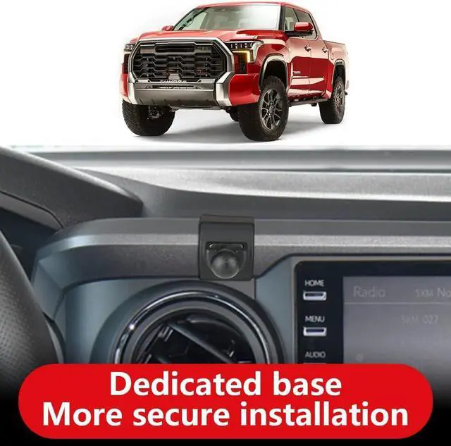 Alt view image 3 of 6 - LUNQIN Car Phone Holder for Toyota Tacoma 2016 2017 2018 2019 2020 2021 2022 2023 Auto Accessories Navigation Bracket Interior Decoration Mobile Cell Phone Mount