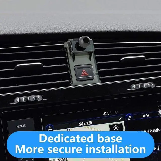 Alt view image 4 of 6 - LUNQIN Car Phone Holder for Volkswagen Golf GTI 2015-2021 & VW Golf R 2015-2021 MK7 MK7.5 Hatchback Auto Interior Accessories Best Cell Phones Mount Cellphone Mobile Cradle Charging Navigation Bracket