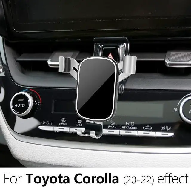 Alt view image 2 of 6 - LUNQIN Car Phone Holder for Toyota Corolla 2020 2021 2022 2023 2024 2025 and Corolla Cross 2022-2025 & Hybrid Hatchback Auto Interior Accessories Cell Phones Mount Cellphone Mobile Charging GPS Cradle