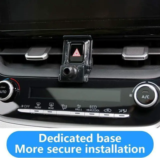 Alt view image 4 of 6 - LUNQIN Car Phone Holder for Toyota Corolla 2020 2021 2022 2023 2024 2025 and Corolla Cross 2022-2025 & Hybrid Hatchback Auto Interior Accessories Cell Phones Mount Cellphone Mobile Charging GPS Cradle