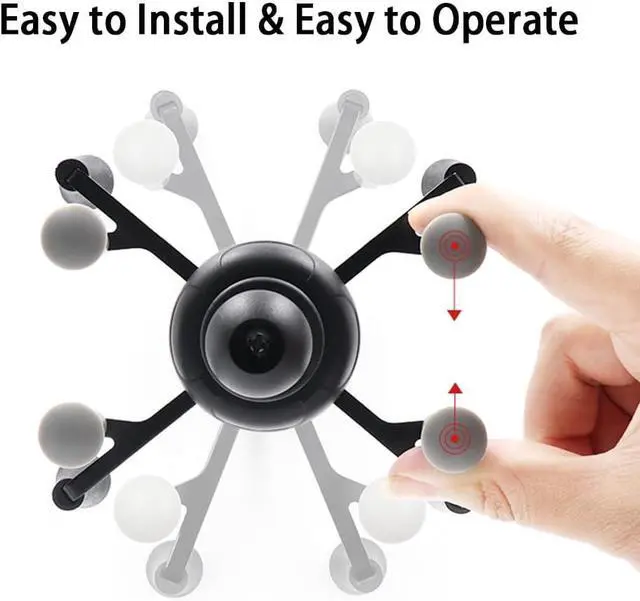 Alt view image 3 of 6 - Strg Phone Mount with B Size 1" Ball Diamond Base and Double Socket Arm, Universal Phone Holder Compatible with All Phones Car Vehicle Motorcycle Bike and More Device