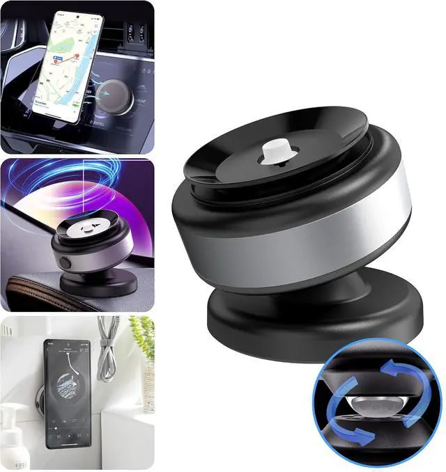 Main image of Fostex 360 Rotatable Car Magnetic Phone Holder, Universal Compatible, Strong Magnetic Safety, Super Viscosity, 360 Rotation, Portable, Multipurpose Phone Mount for Smartphones