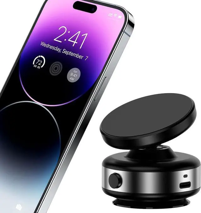 Alt view image 2 of 7 - Fostex 360 Rotatable Car Magnetic Phone Holder, Universal Compatible, Strong Magnetic Safety, Super Viscosity, 360 Rotation, Portable, Multipurpose Phone Mount for Smartphones