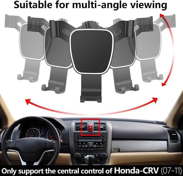 Alt view image 5 of 6 - LUNQIN Car Phone Holder for Honda CR-V CRV 2007 2008 2009 2010 2011 Auto Accessories Navigation Bracket Interior Decoration Mobile Cell Phone Mount case