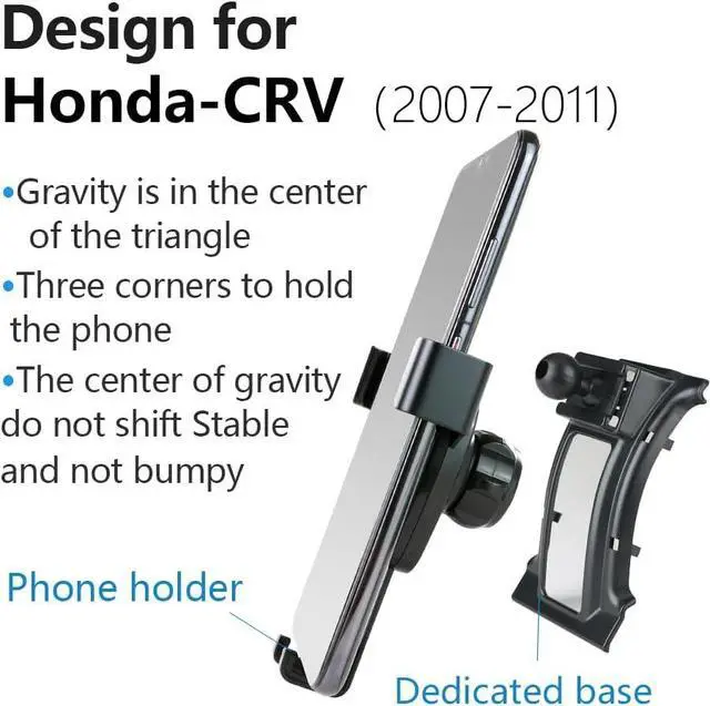 Alt view image 6 of 6 - LUNQIN Car Phone Holder for Honda CR-V CRV 2007 2008 2009 2010 2011 Auto Accessories Navigation Bracket Interior Decoration Mobile Cell Phone Mount case