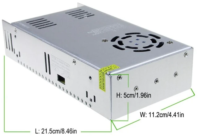 Alt view image 2 of 7 - AC 110V/220V to DC 12V 30A 360W Universal Regulated Switching Power Supply Transformer Adapter LED Driver for LED Strip CCTV Camera System Radio