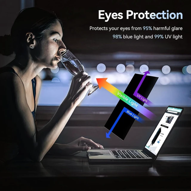 Alt view image 3 of 7 - Laptop Privacy Screen Compatible with 13.3 Inch 16:9 Aspect Ratio 294x166mm