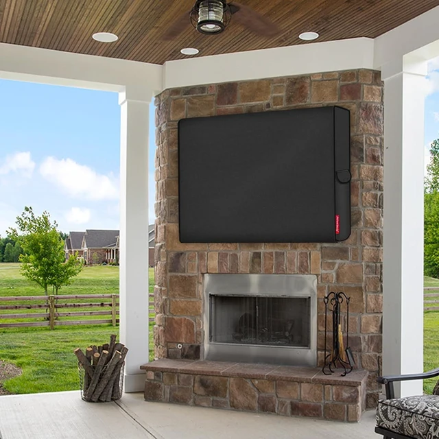 Alt view image 7 of 7 - Porch Shield Outdoor TV Cover for LCD LED Plasma, 26-32 inches, Black