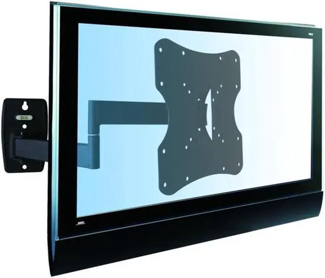 Alt view image 3 of 6 - INLAND ProHT Articulating TV Wall Mount Full Motion (05329) for TV Flat Panel Monitor 23'' to 42,Tilt 15°Swivel 90°,VESA up to 200x200,Cold-Rolled Steel Material, Max Load 55 Lbs, Black
