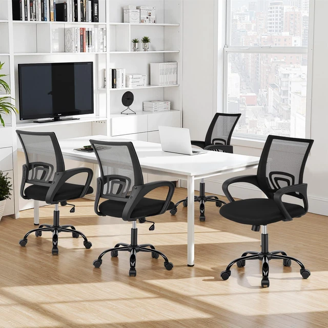 Alt view image 2 of 7 - BestOffice | Ergonomic Office Chair | Black | Pack of 1 | Mesh Desk Chair