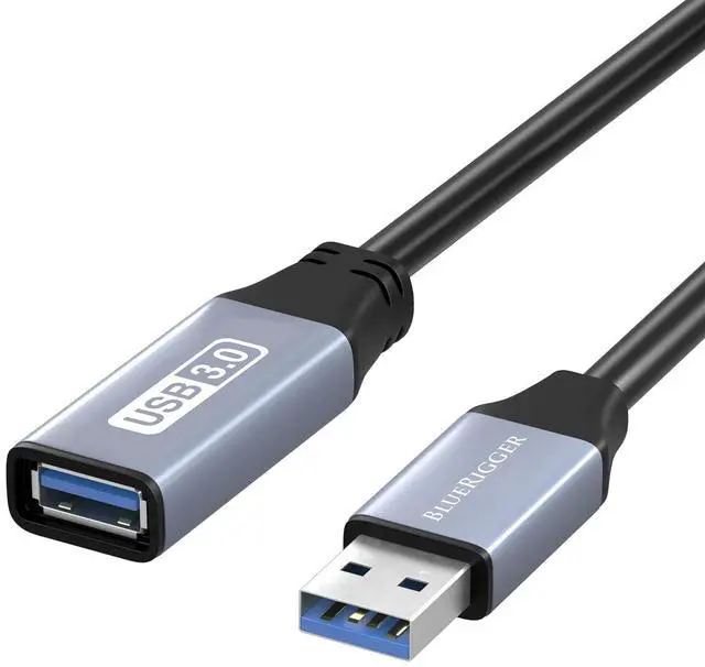 Main image of BlueRigger USB 3.0 Extension Cable 10FT (5 Gbps USB Extender Cord) - Long USB Extension Cable for Webcam, VR Headset, Printer, Hard Drive, Keyboard, Mouse
