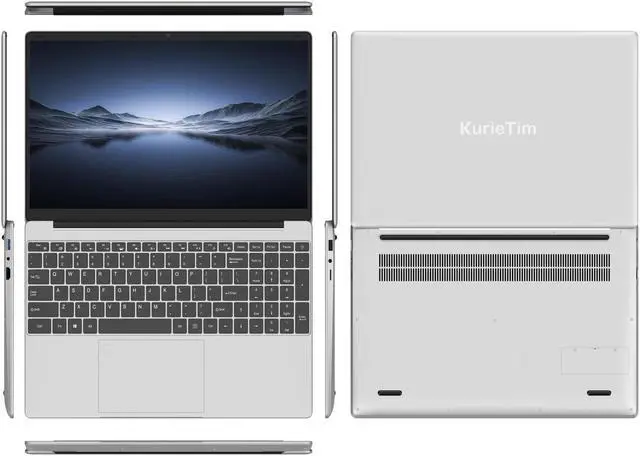Alt view image 7 of 7 - KurieTim Laptop Computer | 15.6" FHD Screen | Intel N95 CPU | 32GB DDR4 RAM 512GB SSD | Windows 11 Pro Notebook Computers | Backlight Keyboard | Fingerprint Reader | Mini HDMI | Wi-Fi | USB3.0x2