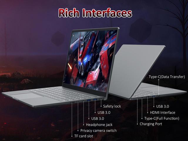 Alt view image 4 of 7 - KurieTim Gaming Laptop, 15.6" IPS FHD - AMD Ryzen 9 6900HX(8C/16T, Up to 4.9GHz) - 32GB DDR5 RAM, 1TB SSD Laptop Computer with Privacy Camera Switch, USB-C, Dual-Fan Cooling, Backlit KB, Win 11 Pro