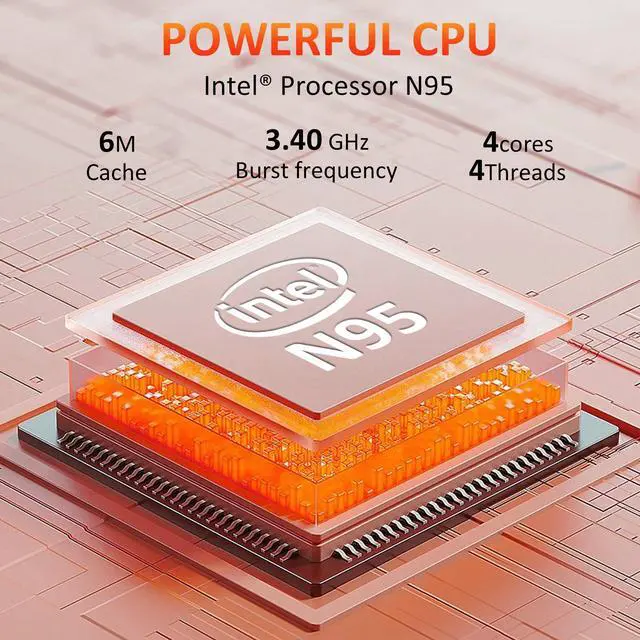 Alt view image 4 of 7 - KurieTim 15.6" Laptop, Windows 11 Laptop Computer, 32GB RAM 512GB SSD, FHD 1920x1080, Quad-Core N95 Processor(Up to 3.4GHz), Backlit Keyboard, Fingerprint Reader Unlock, Webcam, USB3.0x2